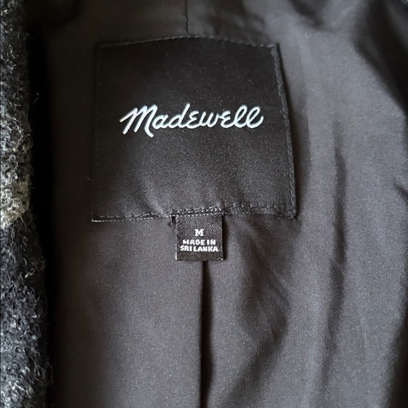 Madewell Dorset Blazer Coat 100% Wool Buffalo Check Women's Medium Oversized - Picture 8 of 9